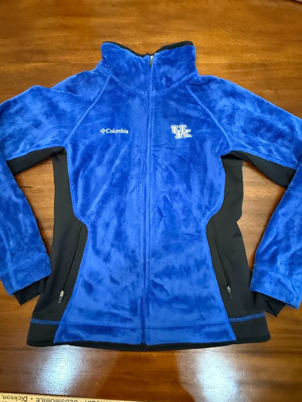 Columbia Kentucky Wildcats M Blue Fleece Jacket UK Gameday Gorpcore FullZip 4242